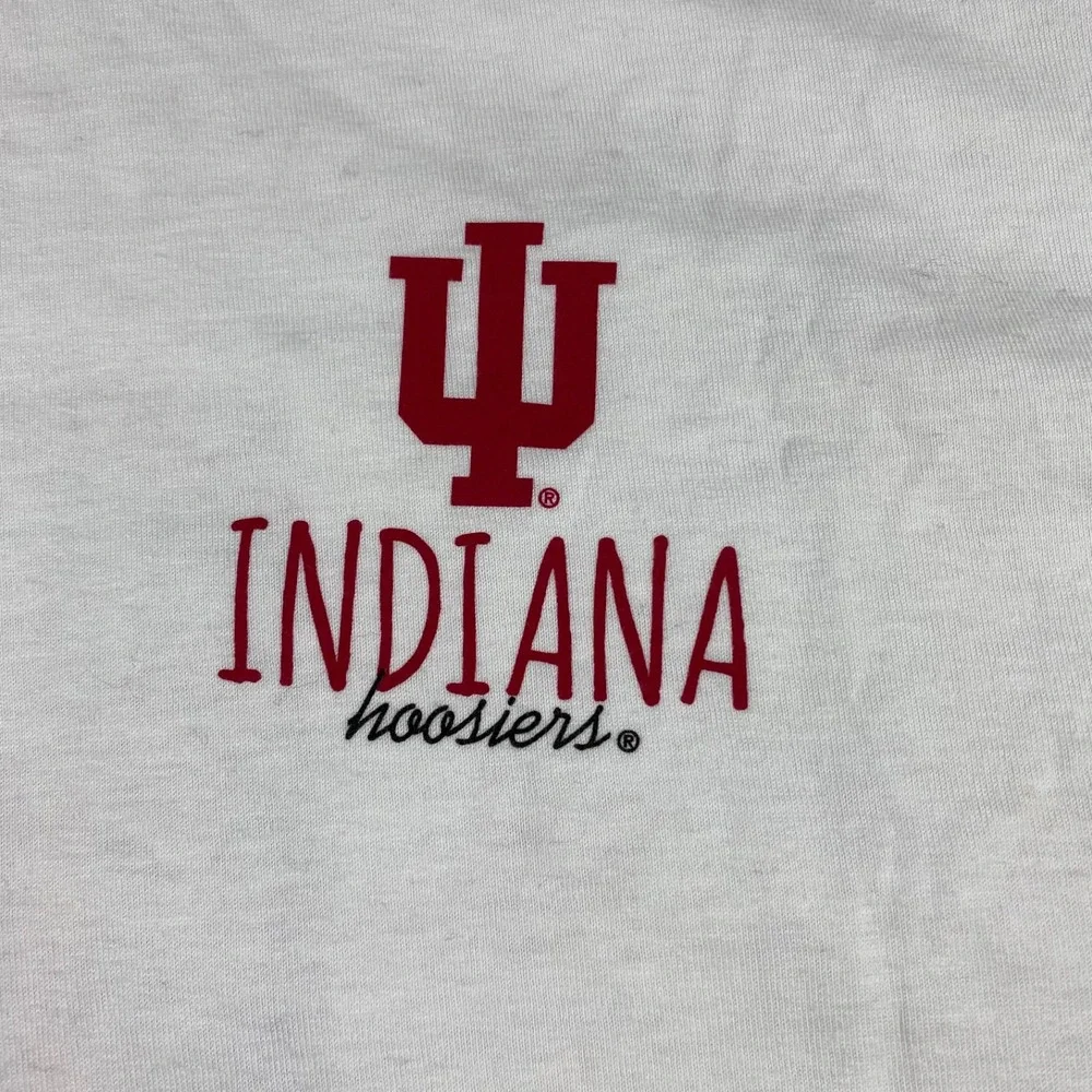 Champion Indiana University T-shirt Mens‎ Medium White Back Graphic - Picture 4 of 16
